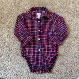 Carter’s Plaid Button-Front Bodysuit